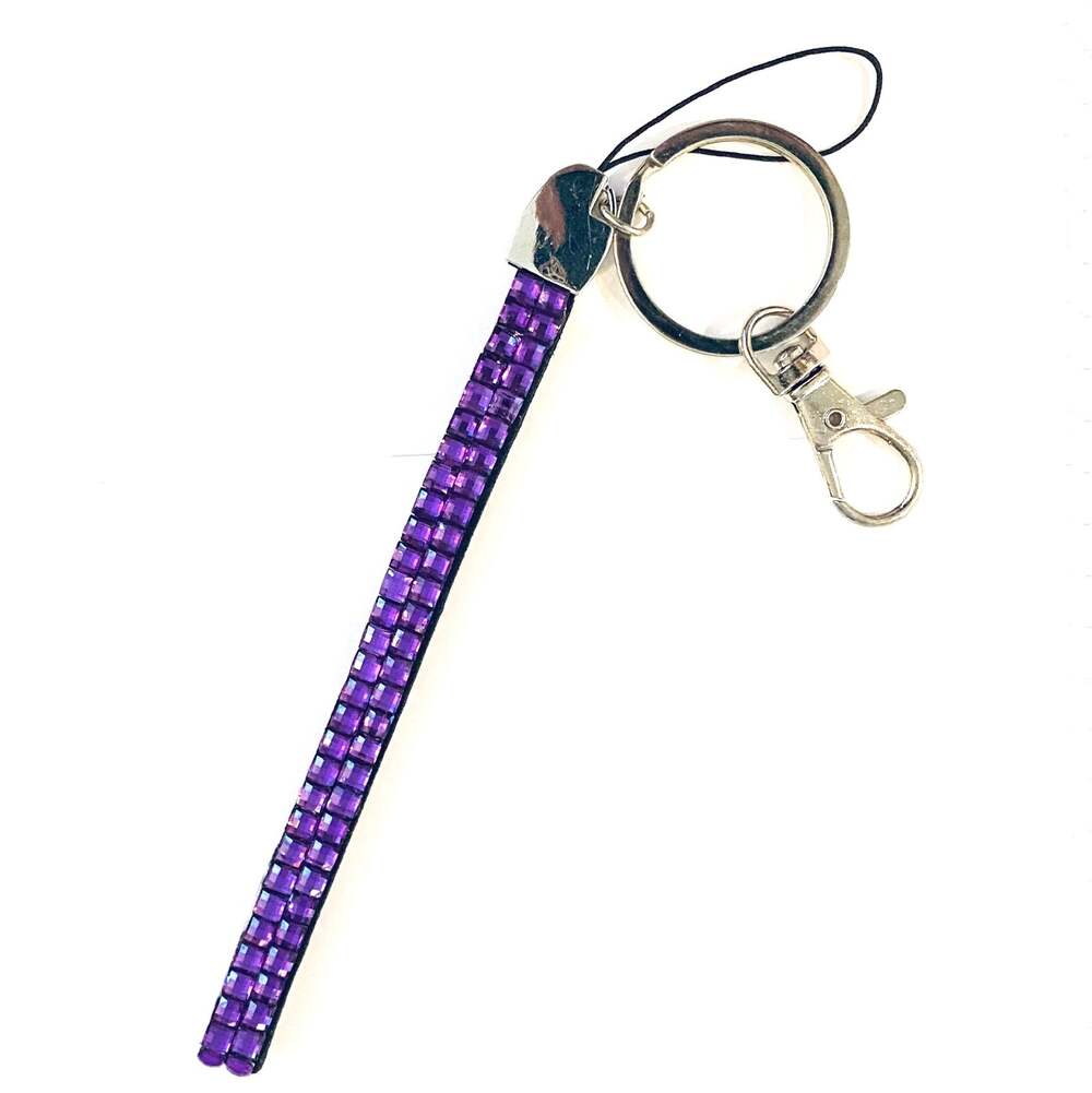 Crystal Loop Bracelet Keyring